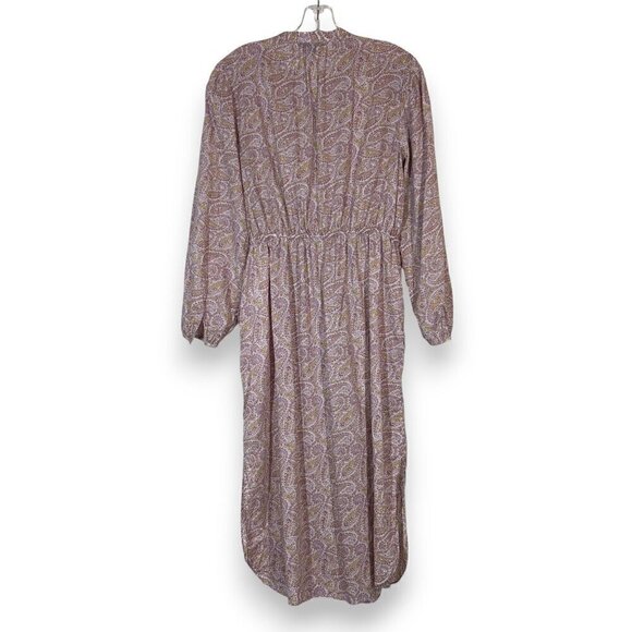 J Crew Shirt Dress Midi Beachy Paisley Cottagecore Cotton 8 - Picture 3 of 14